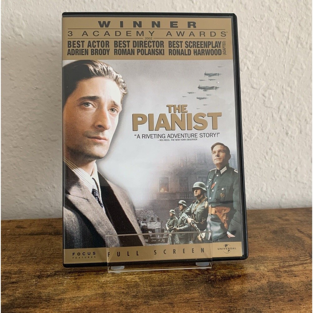 The Pianist (DVD, 2002) Adrien Brody, tested and working